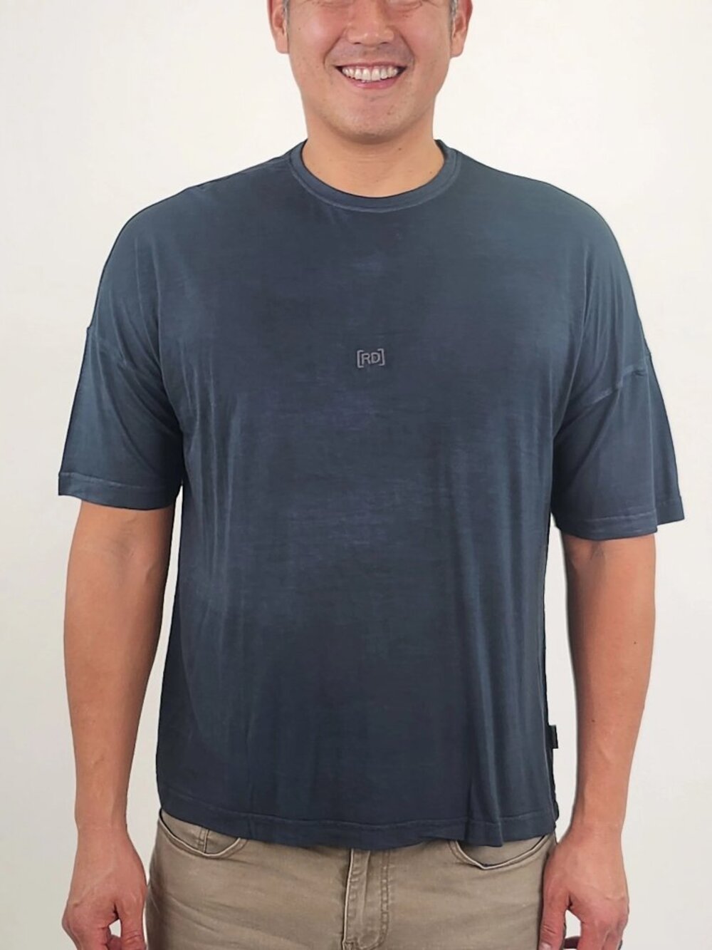 Reese De Luca Teal Drop Shoulder Short Sleeve T-Shirt/15482